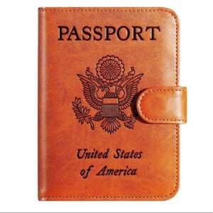 Passport Holder Cover Wallet RFID Blocking Leather Travel Accessories